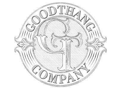 Goodthang logo sketches - Options lettering monogram victorian