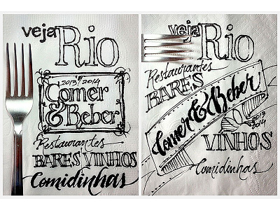 Handmade magazine cover all type calligraphy cover handmade lettering magazine napkin sketch typography