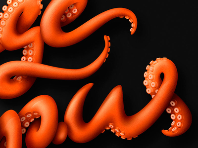 reversible octopus orange