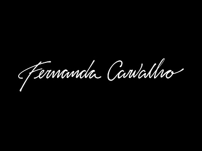 Fernanda Carvalho – Logo design calligraphy hand script handmade handwritten lettering typography