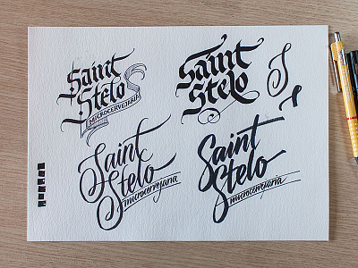 Logo for a beer – sketches #3 beer calligraphy handwritten lettering logo script logo typography