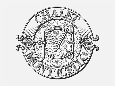 Chalet Monticell - final version beer calligraphy handwritten lettering logo script logo typography