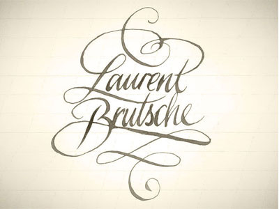 Laurent Brutsche options calligraphy lettering typography