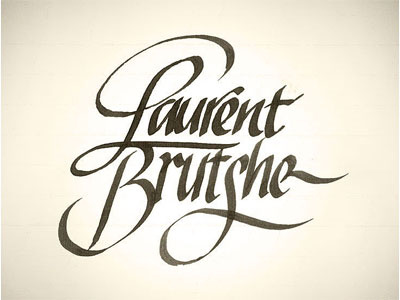 Laurent Brutsche options caligrafia calligraphy lettering tipografia typography