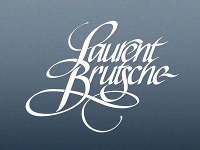 Laurent Brutsche – final version caligrafia calligraphy lettering tipografia typography