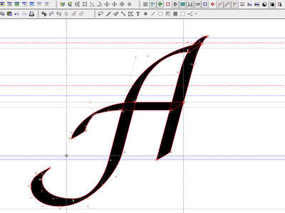 New letter A for Bispo PRO calligraphy free font typeface typography