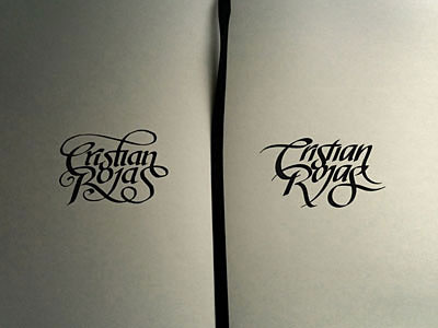 Cristian Rojas – sketches callygraphy lettering typography