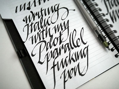 writing italic