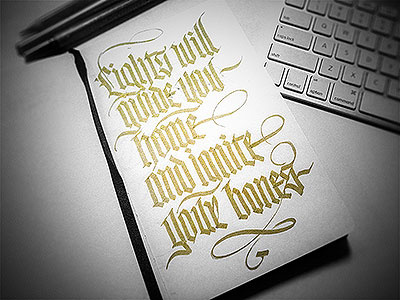 Another shot to my #DailyCalligraphy