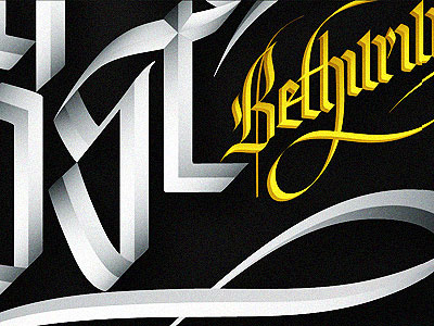 Finishing… Blackletter just in vector