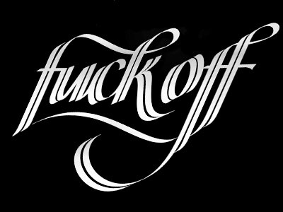 Fuck Off caligrafia calligraphy curitiba jackson alves lettering tipografia typography