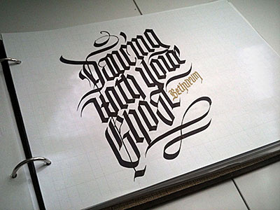 Final sketche of an album cover caligrafia calligraphy lettering ornaments swashes tipografia typography