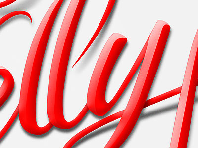 Kelly Brook, vector + PSD brush pen calligraphy custom type handwritten lettering