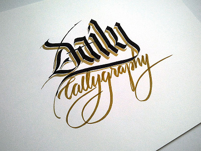 Daily Callygraphy caligrafia calligraphy curitiba jackson alves lettering tipografia typography
