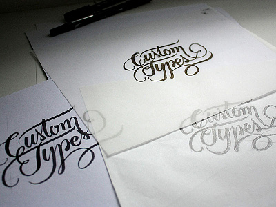 Poster – sketches calligraphy custom types lettering typography workshop