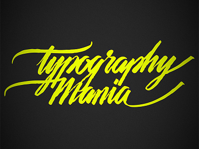 Cover of Typography Mania brush pen caligrafia calligraphy lettering typography