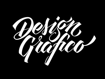 “Graphic Design” – Vector version brand lettering logo typography