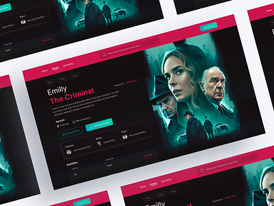 OTT Platform 😍 | Dark mode branding dark mode design illustration modern movie download movie website ott ui user experience vector web website