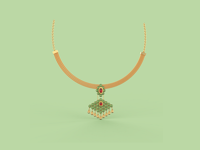 Necklace 3D | jewellery modelling 3d animation art behance branding design designinspiration dribbble figma graphic design high poly illustration isometric jewellery modern motion graphics ui userexperience ux uxinspiration