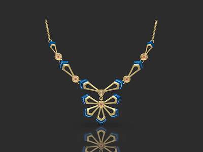 Modern Necklace 😍 | Maya 3D