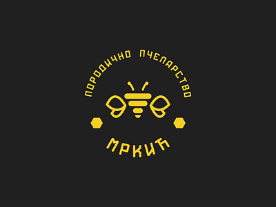 Beekeeping company logo v2 bee beekeeping honey honeycomb icon logo mark symbol