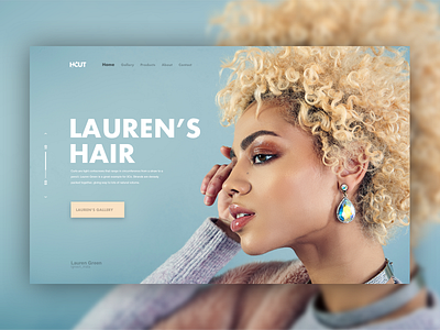 Hairdresser website header