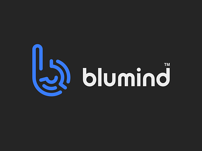 Blumind Logo b brand branding design icon logo mind simple symbol typography vector
