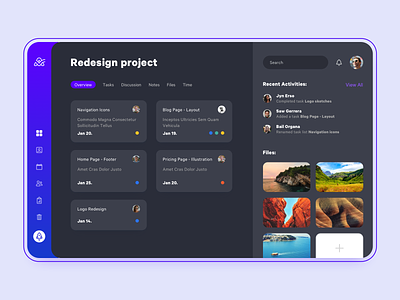 ActiveCollab Redesign Concept #1 app application design interface minimal product productivity project management ui ux web web design webapp webdesign website