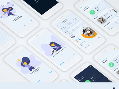 EnerServ - Case Study branding case study casestudy design illustration illustrator mobile mobile ui mobileapp neumorphism research responsive ui ux vector