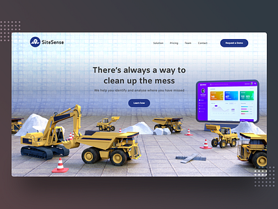 SiteSense Landing page