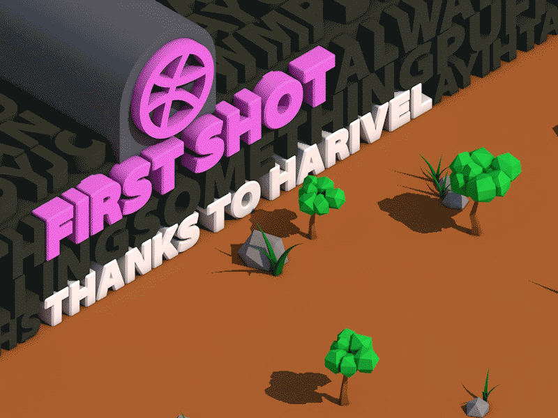 First Shot animation dribbble firstshot gif walle