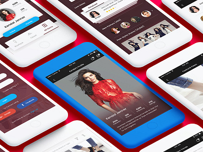 Fascin - Ecommerce Mobile App app design illustration login mobile photoshop profile ui ux xd