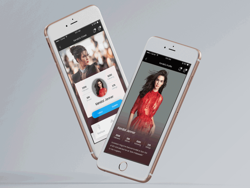 Profile Page app design ecommerce hybrid ios mobile profile social ui ux