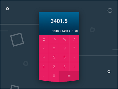 Daily UI Challenge : Calculator dailyui design graphics photoshop ui xd