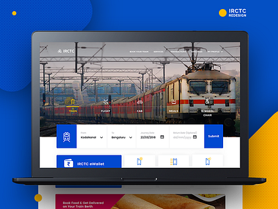 IRCTC Redesign design illustrator irctc photoshop railway redesign ui ux