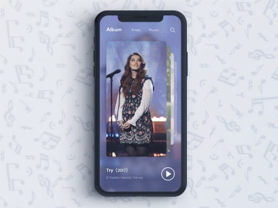 Daily UI : Music Player App app dailyui iphone mobile music ui