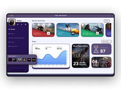 Game Dashboard Design app dashboard ui design figma game photoshop