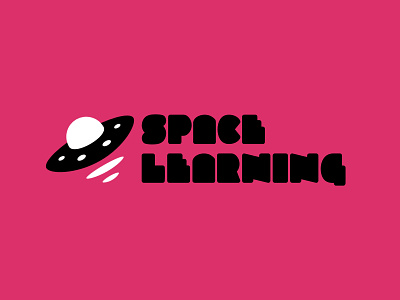 Space Learning education website logo branding design logo vector
