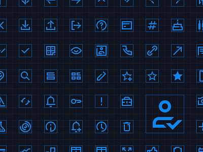 Icon Set for Mobile Application Design.