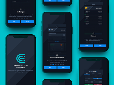 Intro. Mobile Application Design for Crypto Exchange CEX.IO.