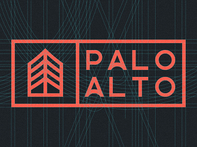 Logotype Grid. Palo Alto. Business center.