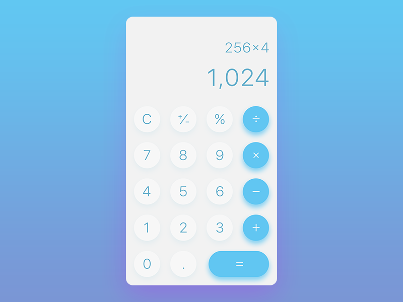 Freebie PSD: Calculator free template psd freebie photoshop calculator ui daily dailyui