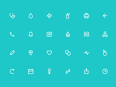 Icons. Nurse Mobile. doctor icon icons interface logo medicine mobile nurse pill set ui ukraine