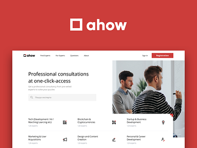 Ahow consultation corporate dashboard design education icons interaction red study ui ux web white