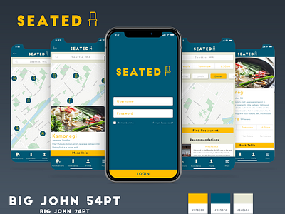 Seated app adobe photoshop adobe xd app design iphone mockup ui uiux