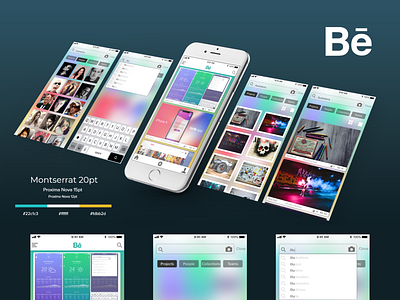 Behance search redesign adobe photoshop adobe xd design iphone mockup redesign ui uiux