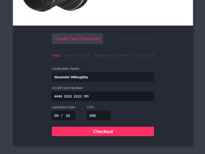 Credit Card Checkout - DailyUI #002