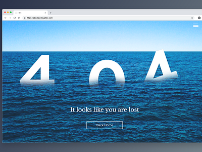 404 Page - DailyUI #008