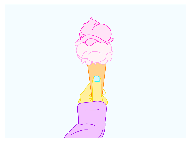 Ice - cream? adobe colors cream eat food foodgasm gif ice illustrator sweet