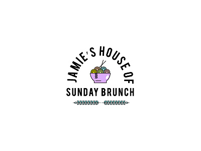 Sunday Brunch adobe colors design diner eat food illustration pastel restaurant sunday work